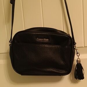 Woman's Vintage Calvin Klein Black Crossbody Bag
